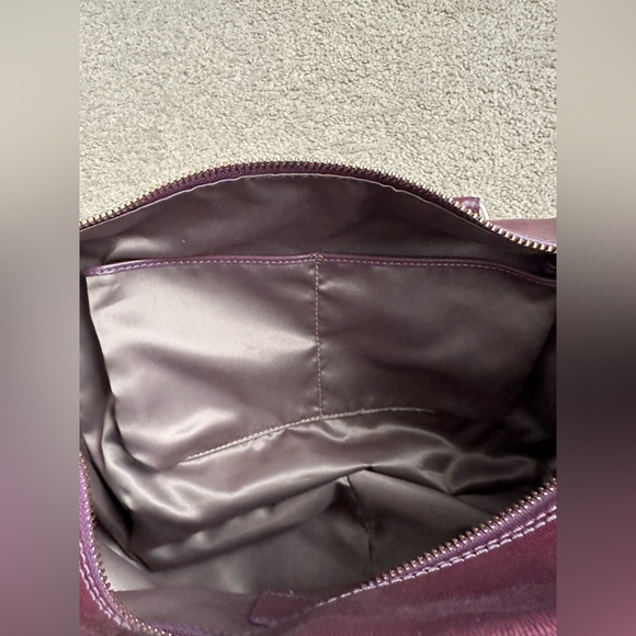 Purple with animal print accent Cole Haan bag. - Picture 6 of 15